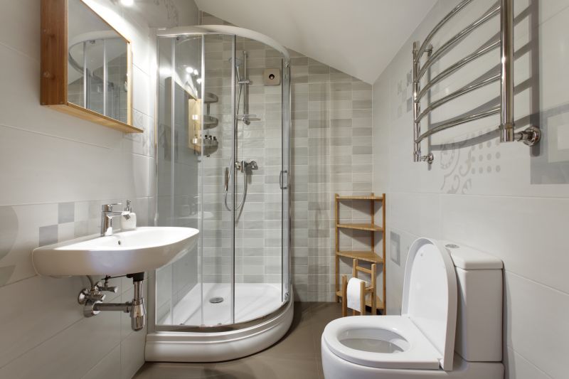 Shower with Compact Fixtures